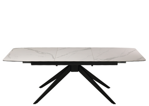 Axel Extendable Meeting Table in Marble Look