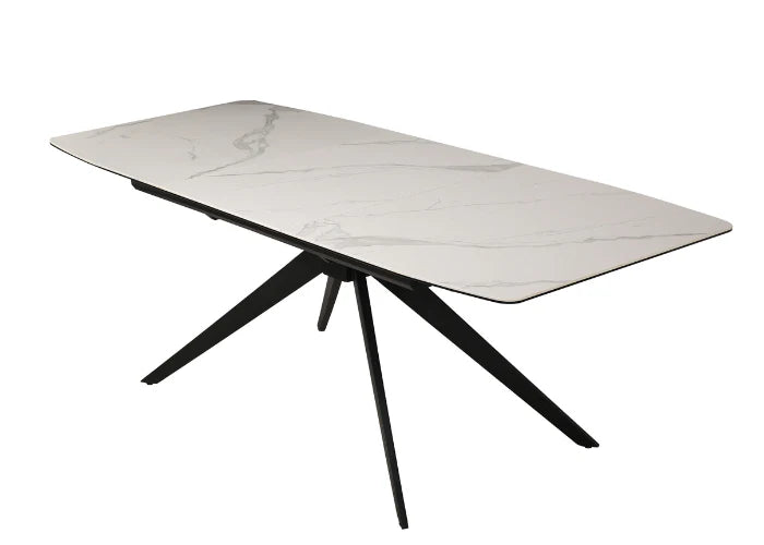 Axel Extendable Meeting Table in Marble Look