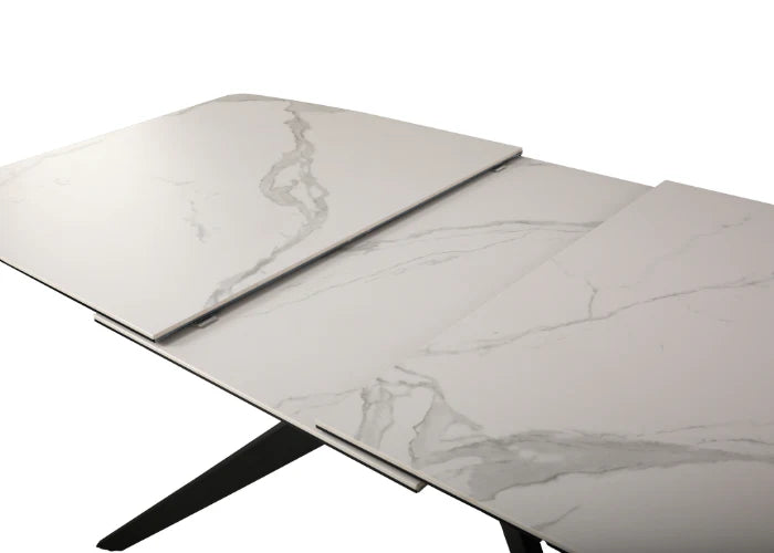 Axel Extendable Meeting Table in Marble Look