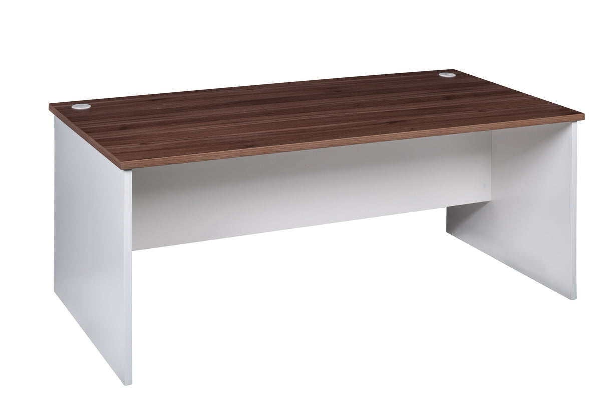 OM Premier Straight Desk in Casnan and White