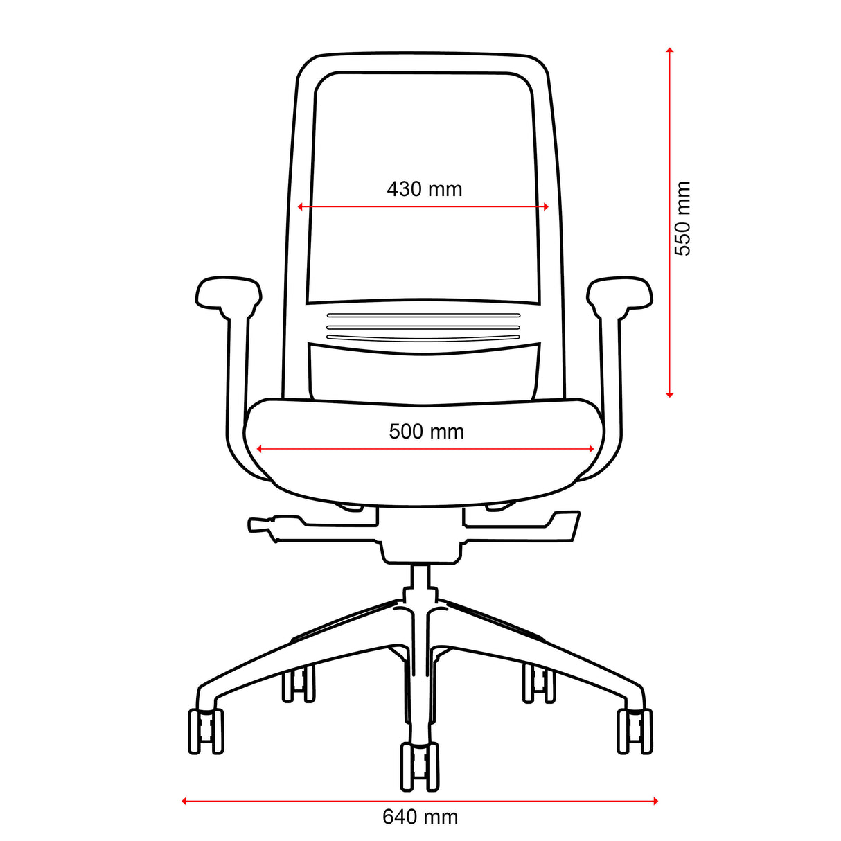 Luna Executive Mesh Back Chair