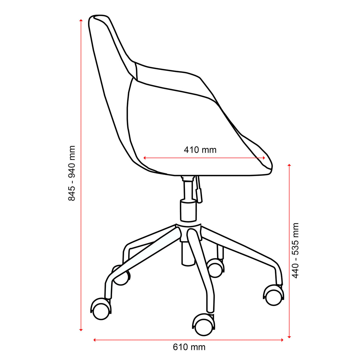 Haze - Upholstered Office visitor chair