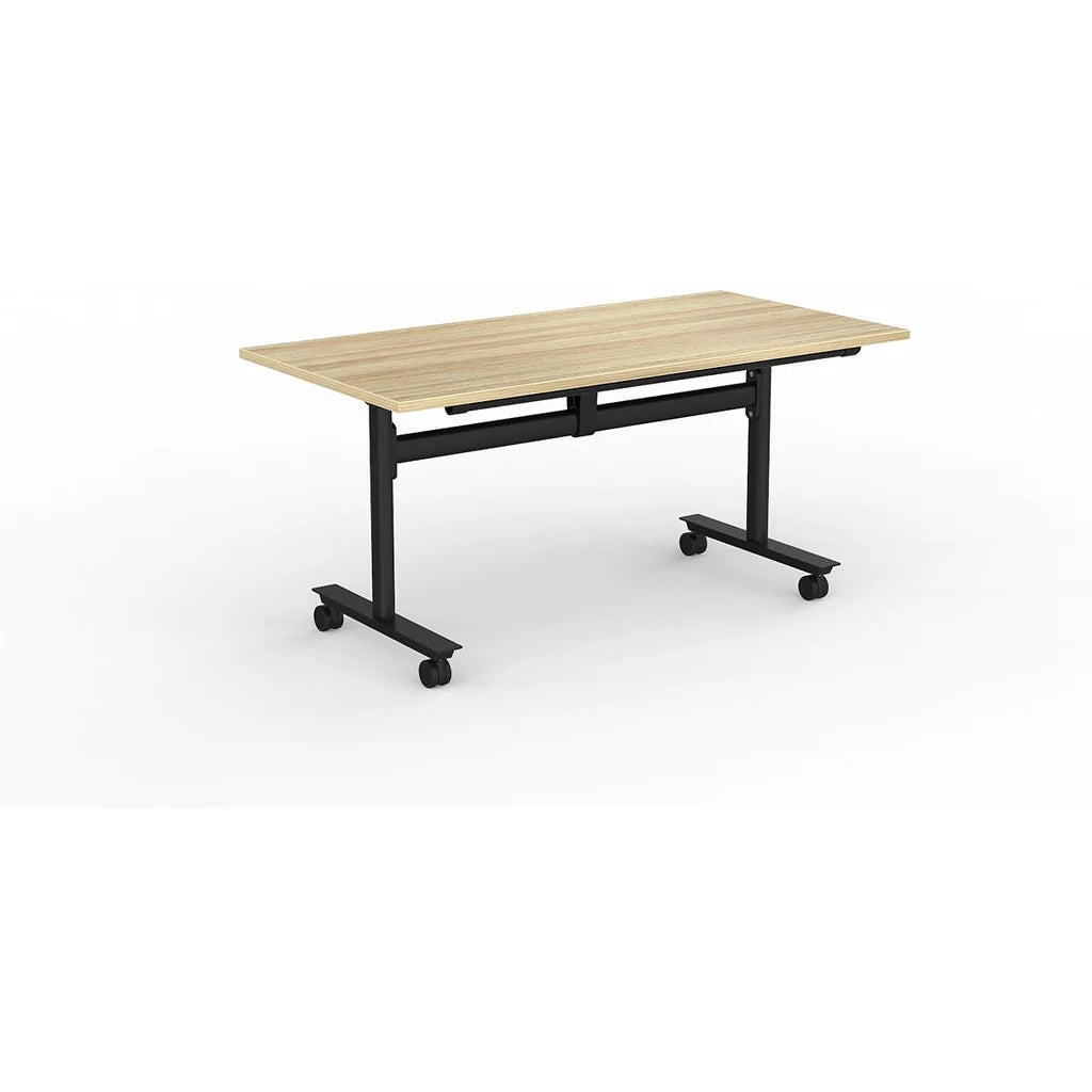Agile Flip Table in Oak Top/Black Base