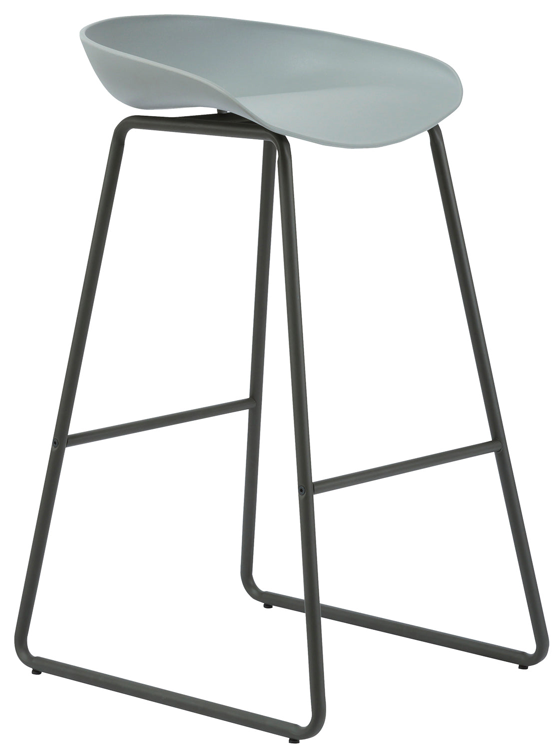 Aries Grey Metal Bar Stool