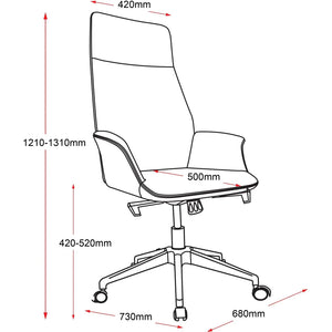 Accord Leather High Back Chair