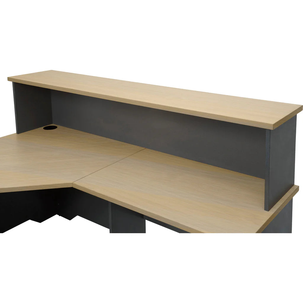 Desk or Reception Hob (Oak and Ironstone)