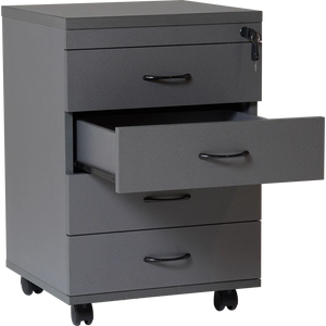 4 Drawer Office Filing Cabinet in Ironstone