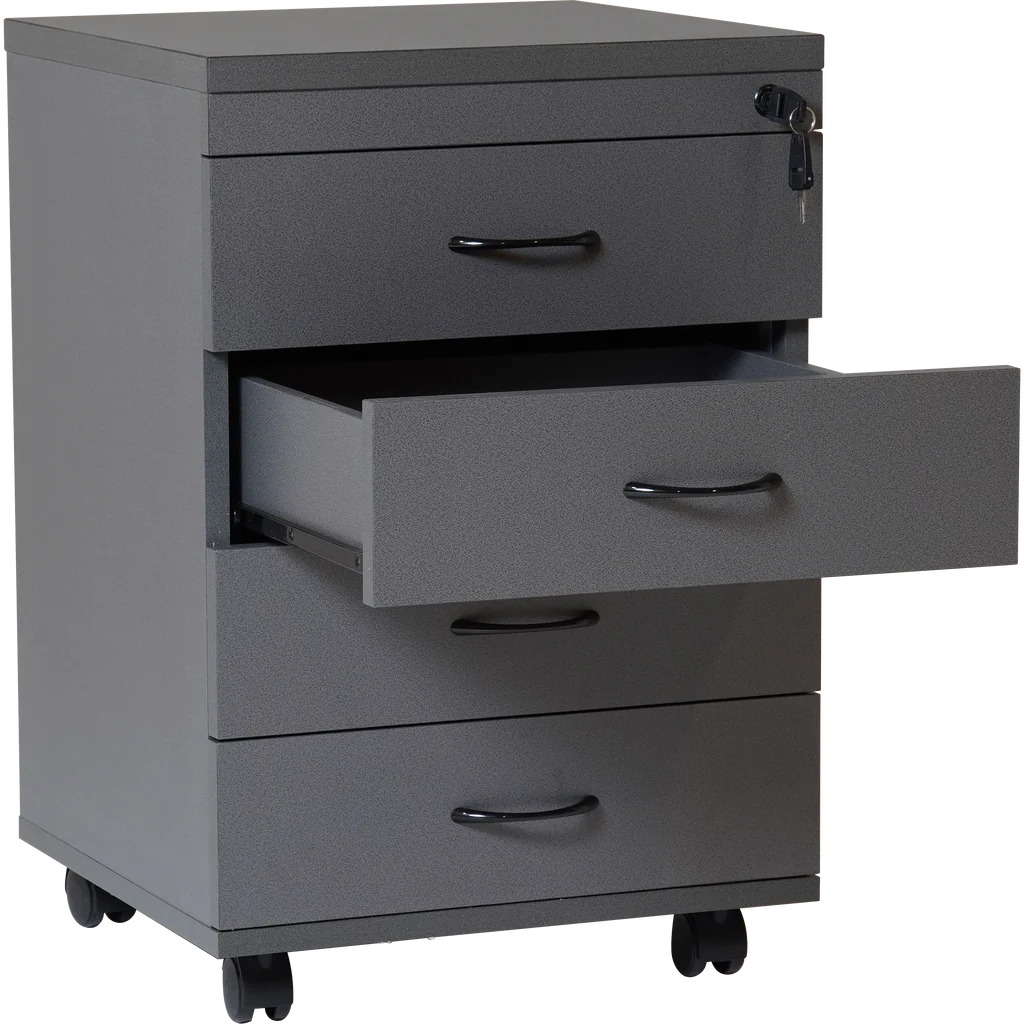 4 Drawer Office Filing Cabinet in Ironstone