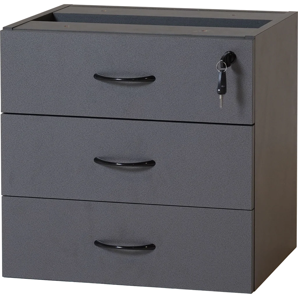 Rapid Worker - Fixed Pedestal - 3 Drawer in Ironstone