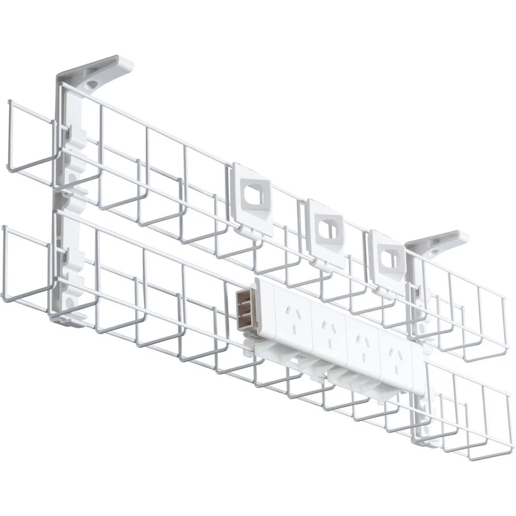Dual Tier Cable Basket Kits (inc leads, brackets and power points)