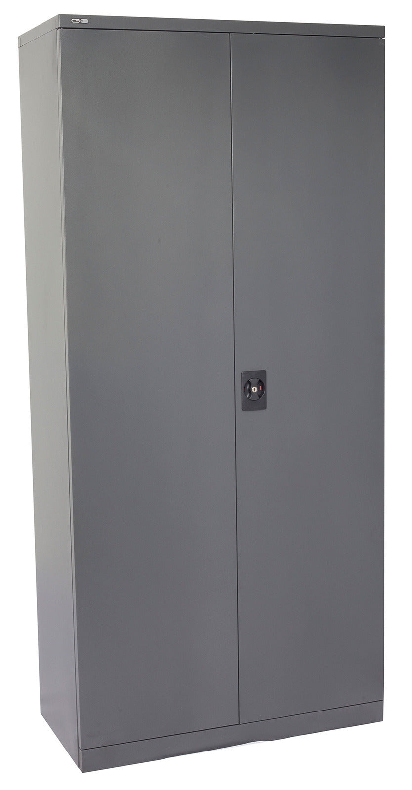 GO Swing Door Stationery Cupboard (Lockable) in Silver Grey