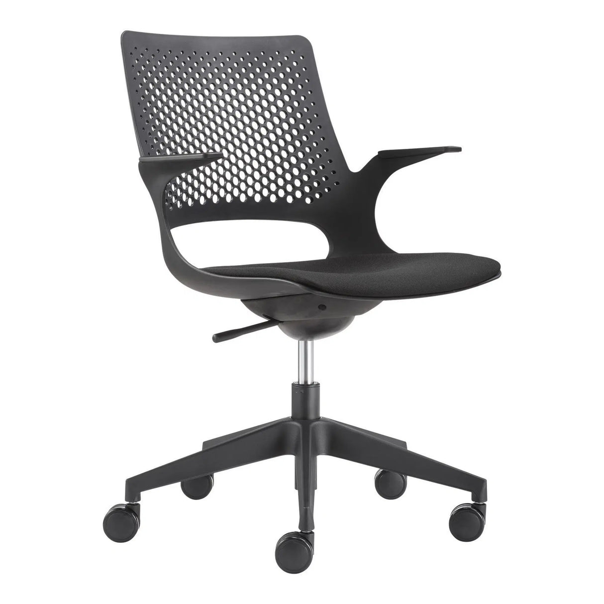 Harmony 5 Star chair with Arms in Black