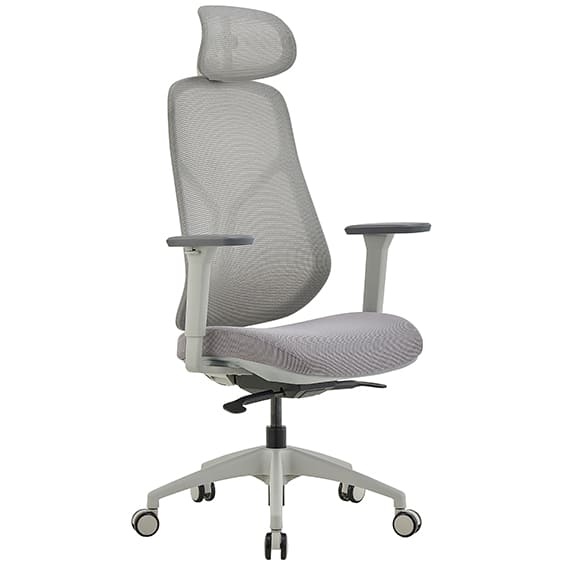 Ivory Mesh Back With Headrest