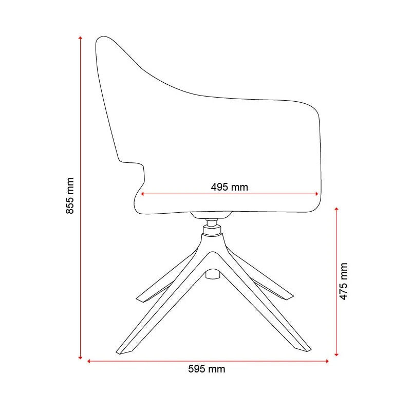 Saron - Visitor Reception/Lounge Chair (Available in 3 Colours!)