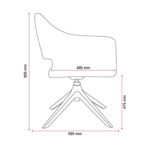 Saron - Visitor Reception/Lounge Chair (Available in 3 Colours!)