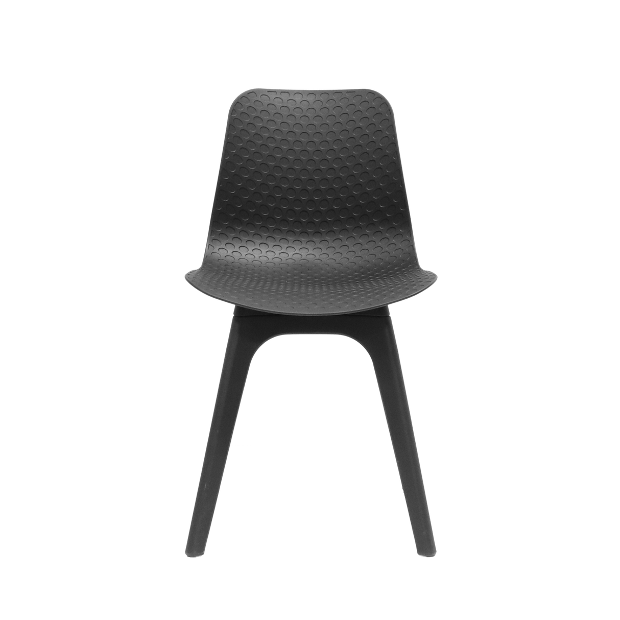 Lucid Visitor Breakout Chair - Black Legs, Black Seat