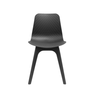 Lucid Visitor Breakout Chair - Black Legs, Black Seat