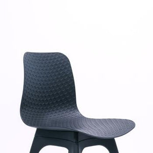 Lucid Visitor Breakout Chair - Black Legs, Black Seat