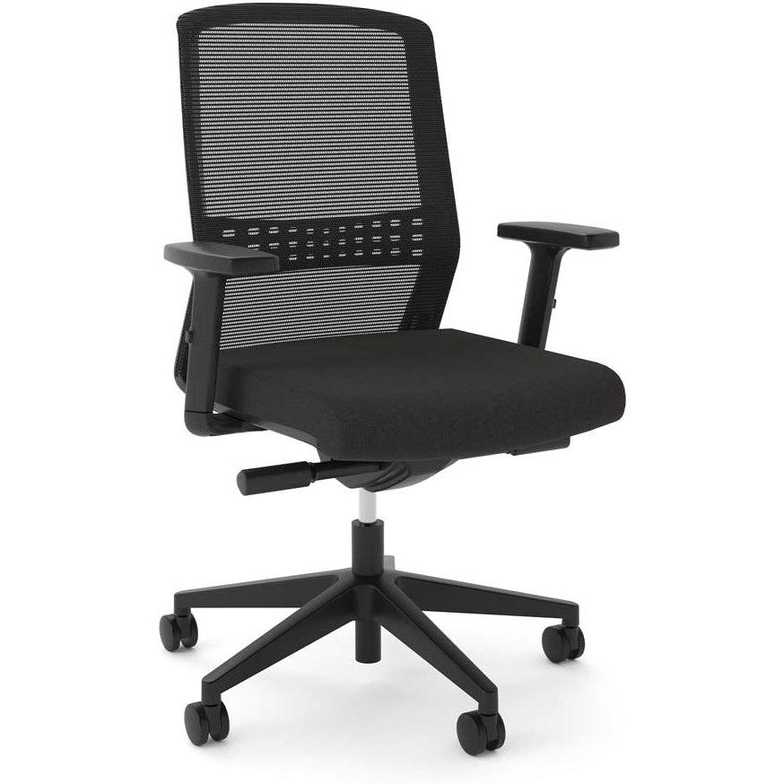 Motion Sync - High Quality Black Mesh - Ergonomic Office Chair with Lumbar Support