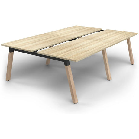 Plantation 4-Person Double Sided Desks