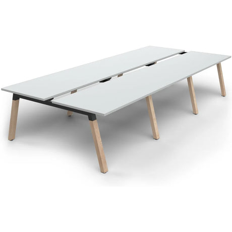 Plantation 6-Person Double Sided Desks