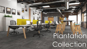 Plantation 4-Person Double Sided Desks