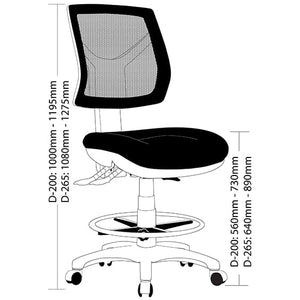 Rio Drafting Chair (Low or High Back)