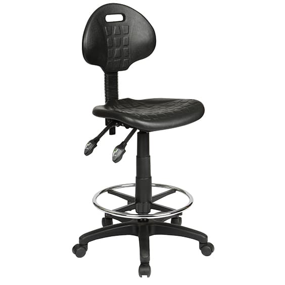 ST007 Laboratory/Drafting Stool with Moulded PU Seat