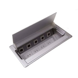 Power & Data Drop in Surface Mounted Box - 4x GPO + 5x DATA