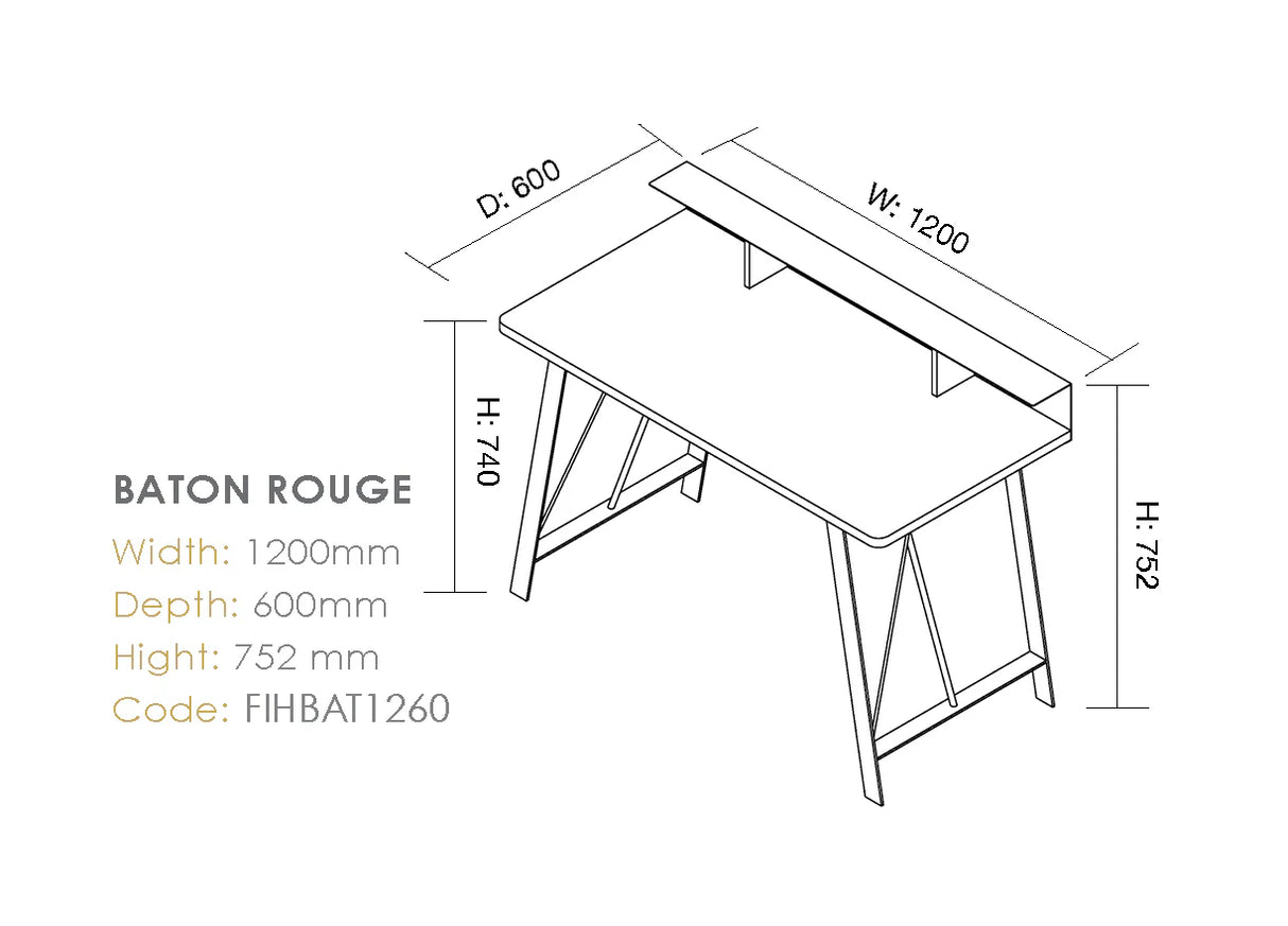 Baton Rouge - Home Office Desk