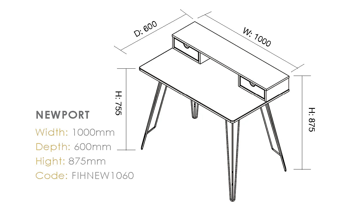 Newport Home Office desk