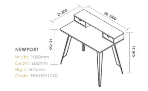 Newport Home Office desk