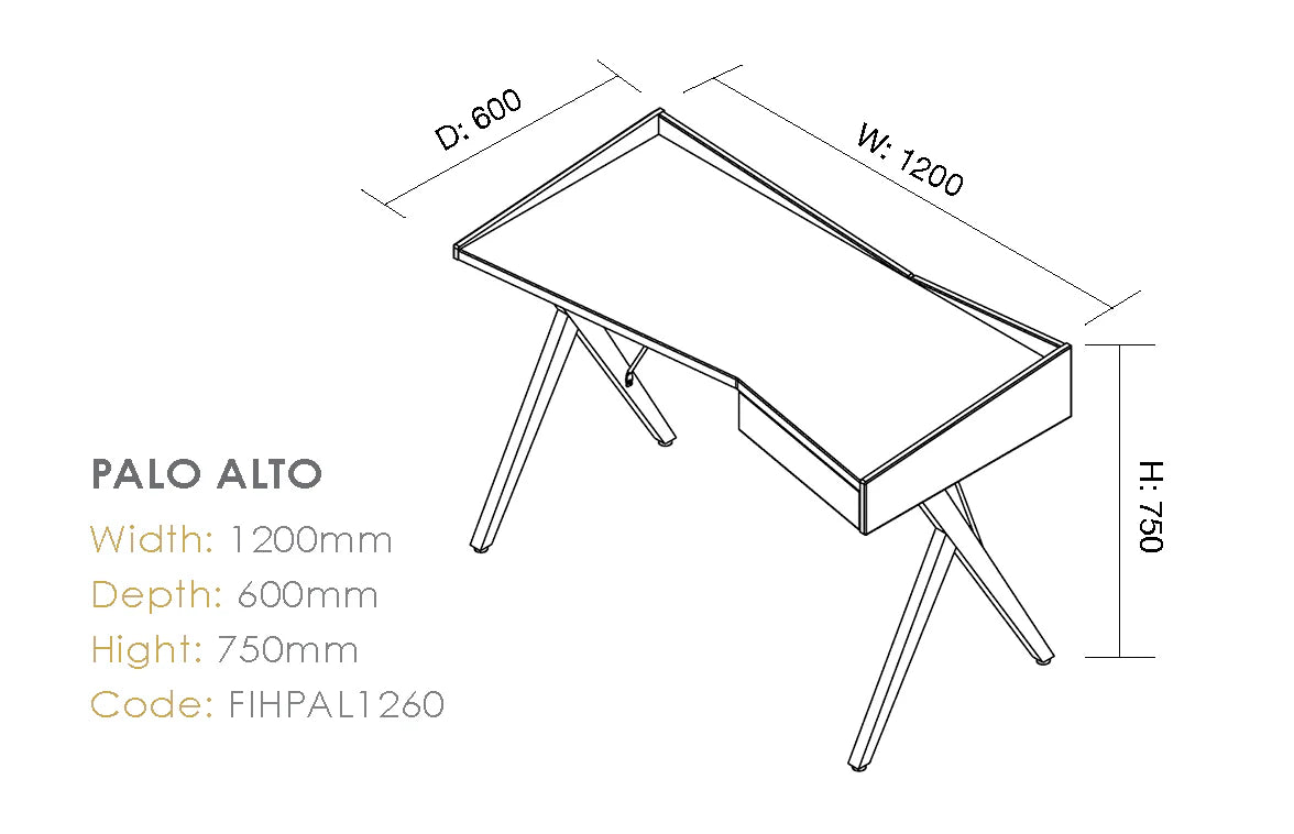 Palo Alto Home Office Desk