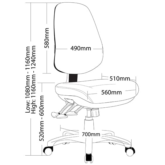 TR600 - Deluxe Ergonomic Office Chair