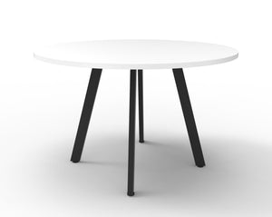 ETERNITY ROUND MEETING ROOM TABLE 900mm DIA - WHITE