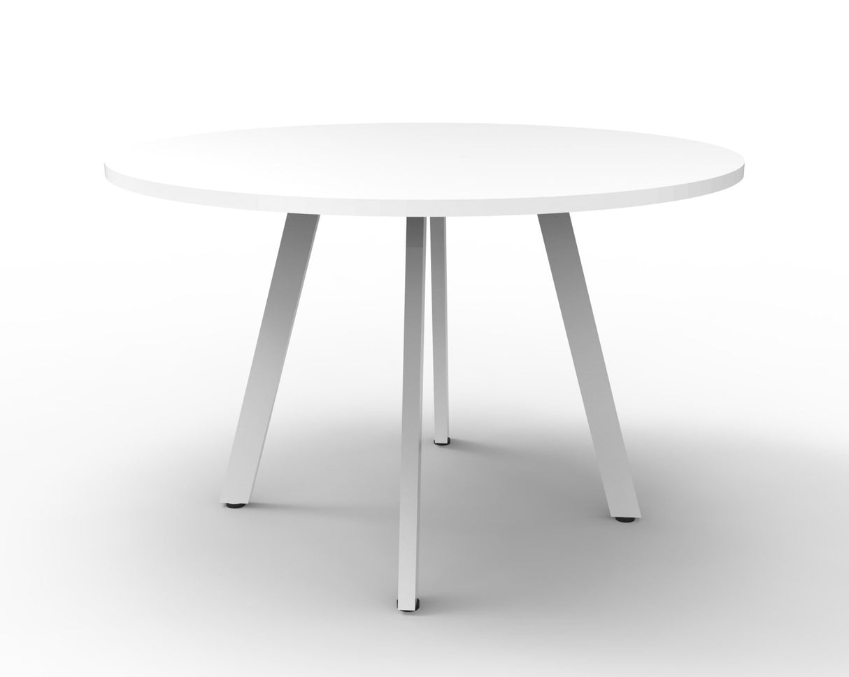 ETERNITY ROUND MEETING ROOM TABLE 900mm DIA - WHITE