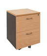 Rapid Worker Mobile Pedestal - 2 File Drawer in Beech/Ironstone