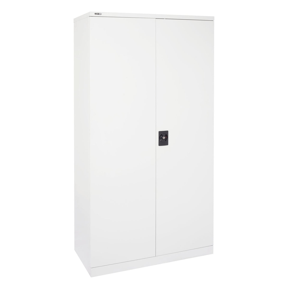 GO Swing Door Stationery Cupboard (Lockable) in White China