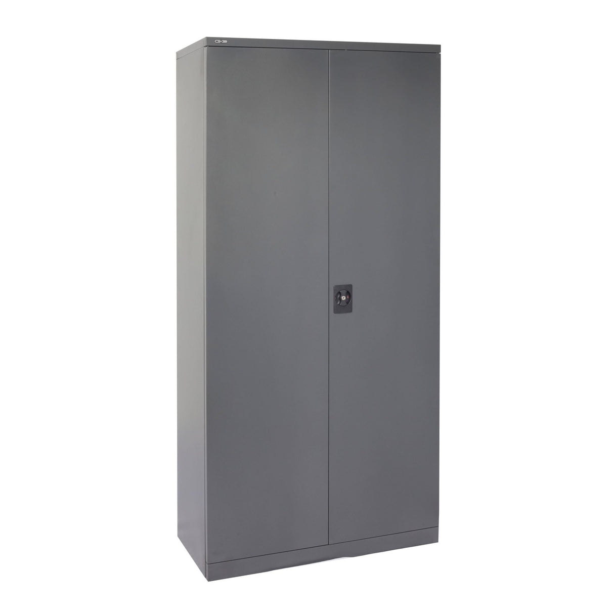 GO Swing Door Stationery Cupboard (Lockable) in Graphite Ripple