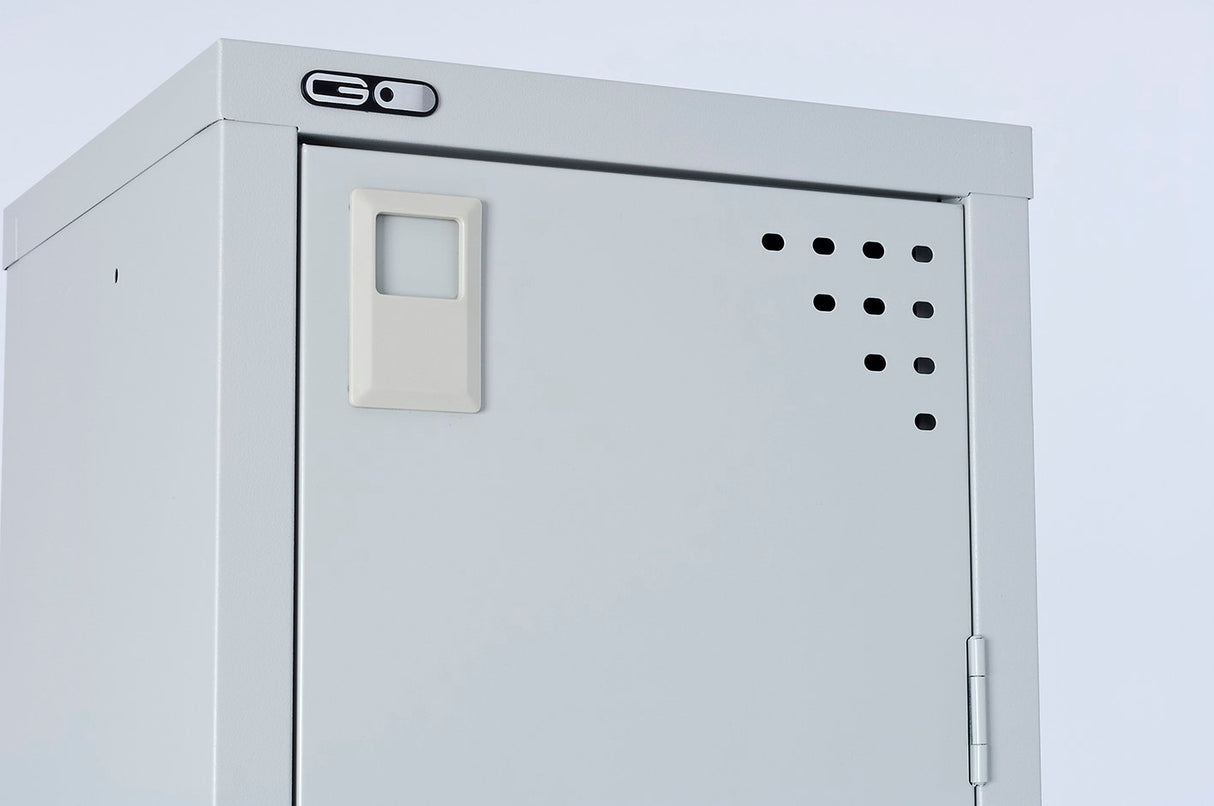 GO Steel 1 Door Locker in Silver Grey
