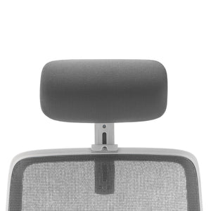 Lotto Mesh Back Office Chair in White/Grey (Optional Headrest)